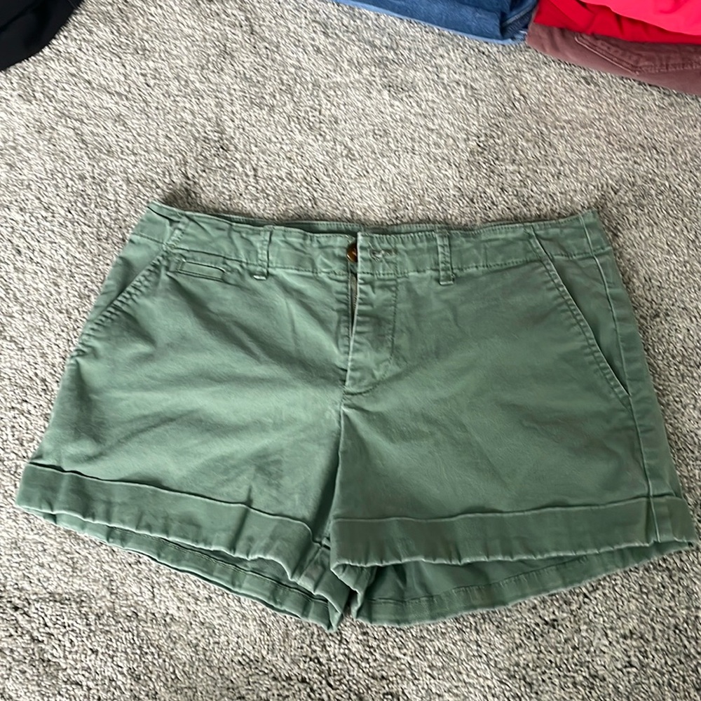 Green shorts size 10